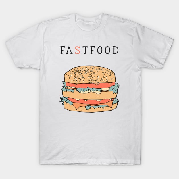 Fat Food T-Shirt by freshinkstain